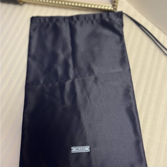 Prada Dust bag Navy Blue Prada Authentic travel storage bag Drawstring - Picture 1 of 3